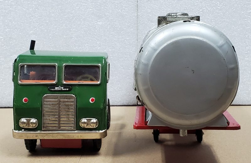 1960's Japan Friction Tin Litho Consolidated Freightways Tanker Truck 6