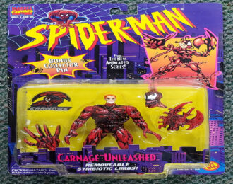 Toy Biz Spider-Man The Animated Series Carnage Unleashed Action Figure: Mint on Card