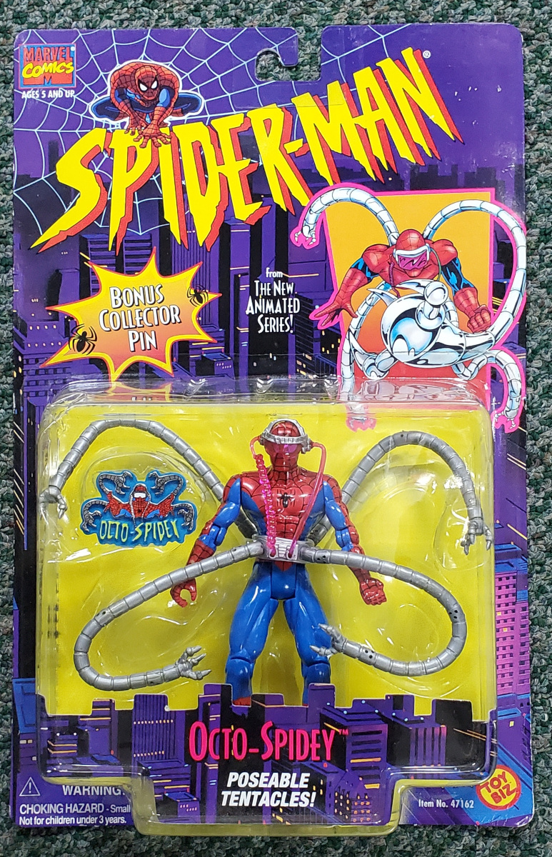 Toy Biz Spider-Man The Animated Series Octo-Spidey Action Figure: Mint on Card 1