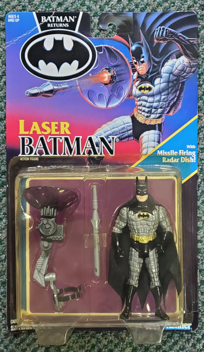 Kenner Batman Returns Michael Keaton Laser Batman Action Figure - MOC 1