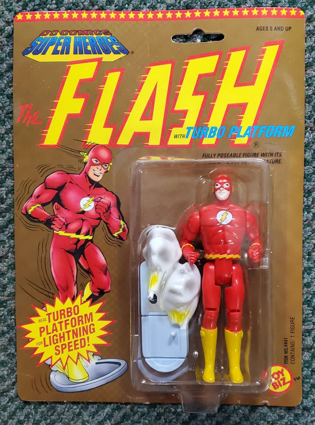 Toy Biz DC Comics Super Heroes The Flash Action Figure: Mint on Card 1