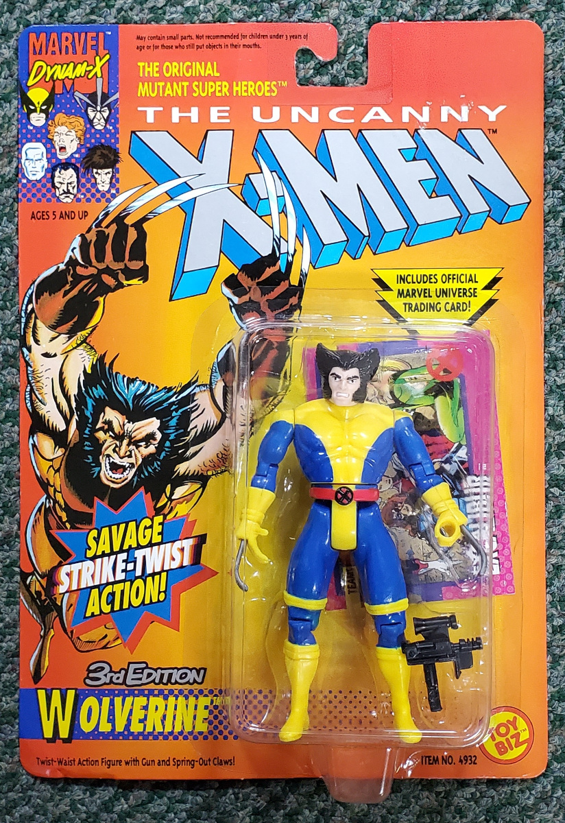 Toy Biz Uncanny X-Men Wolverine (3rd Edition) Action Figure: Mint on Card