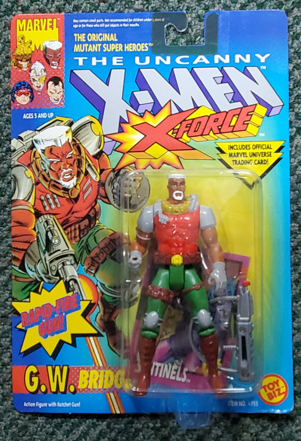 Toy Biz Uncanny X-Men X-Force G.W. Bridge Action Figure: Mint on Card 1