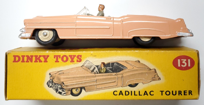 1957 Dinky Toys #131 Pink Cadillac Eldorado Tourer: Mint in the Box 1