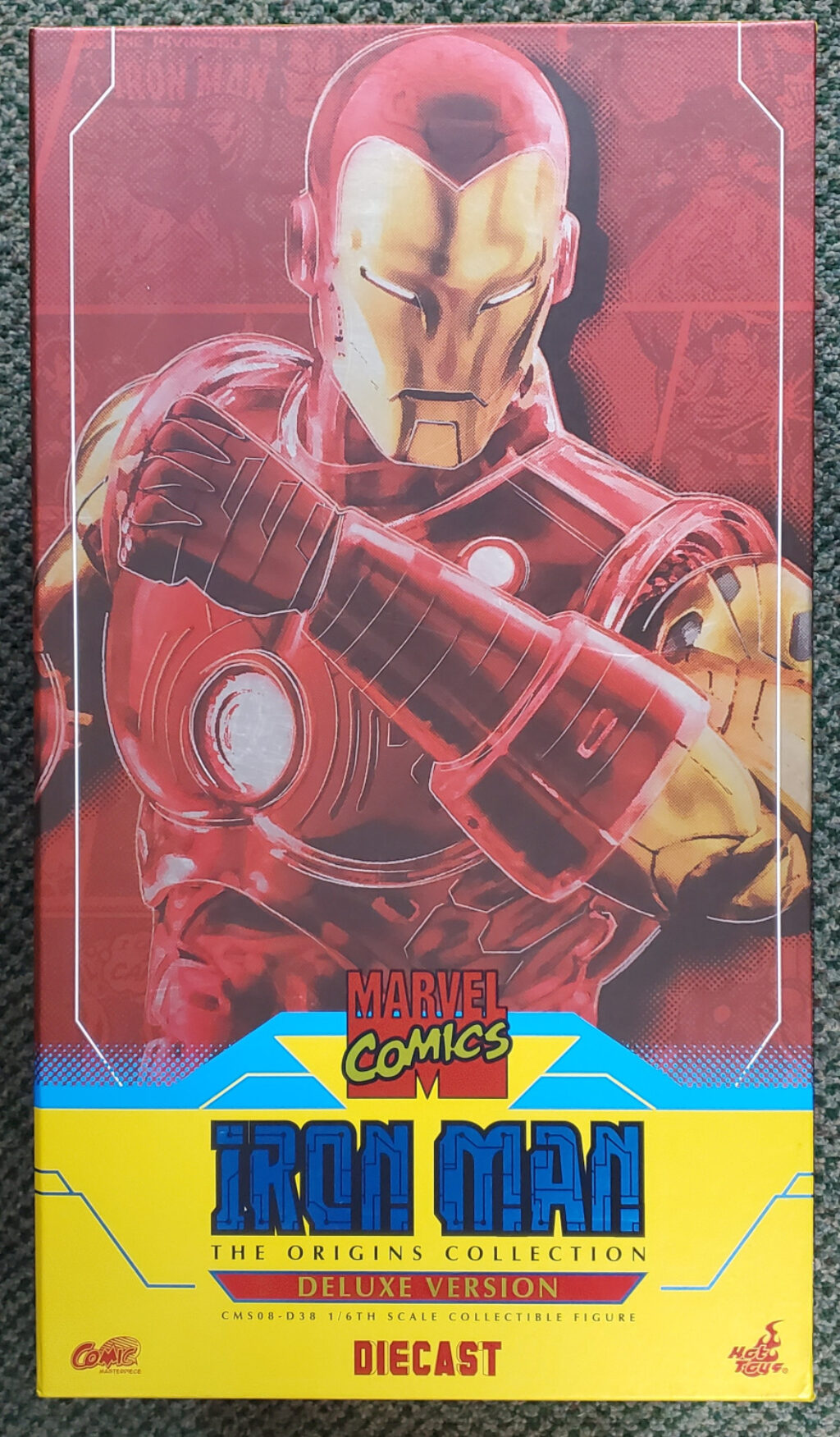 Hot Toys Origins Collection Deluxe Version Iron Man 1:6 Scale Figure with Replacement Base 1