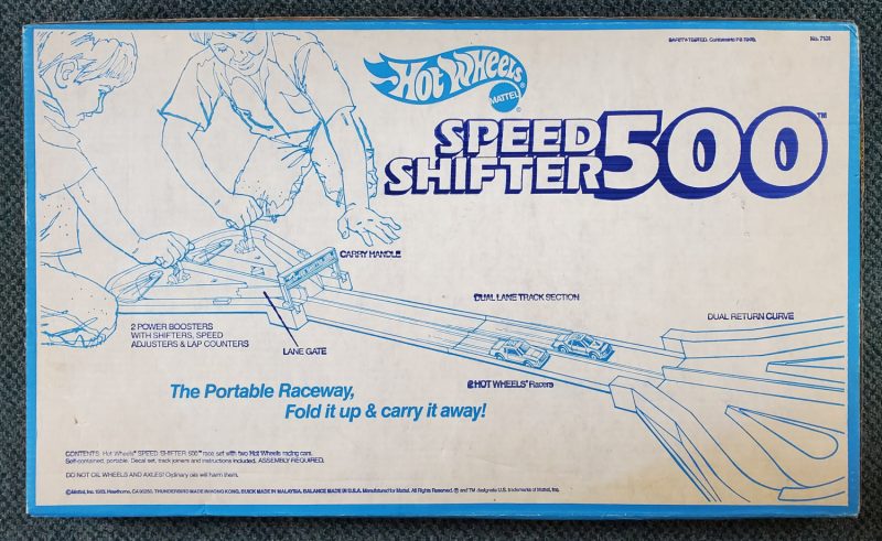 1983 Mattel Hot Wheels Speed Shifter 500 Portable Raceway in Factory Sealed Box 2