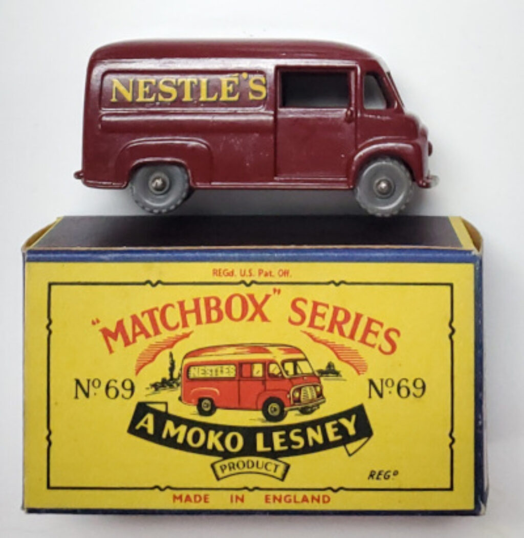 Mint 1960 Matchbox 69-A Commer 30 CWT Nestle's Van in Mint Original D Box 1