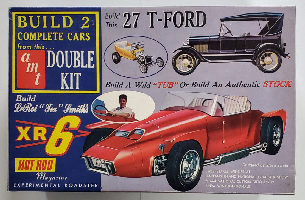 Vintage 1963 AMT Double Kit '27 T-Ford & LeRoi "Tex" Smith's XR-6 Model Kit in the Box 1