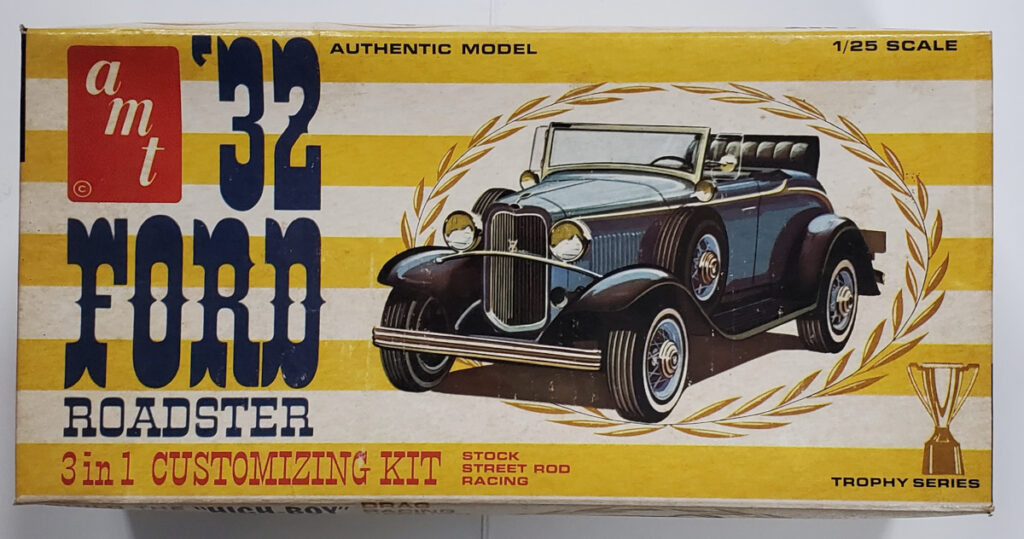 Vintage 1964 AMT '32 Ford Roadster 3 in 1 Customizing Model Kit in the Box 1