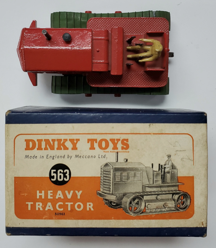 1950 Dinky Toys #563 Blaw Knox Heavy Tractor Mint in the Box 1