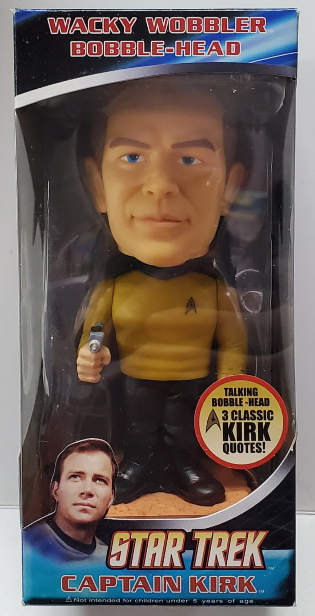 Star Trek Captain Kirk Talking Wacky Wobbler Bobble-head from Funko 1