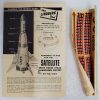 Vintage 1958 Lindberg Satellite with Three-Stage Launching Rocket Model Kit in the Box 7