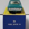 Mint 1962 Matchbox 33B Ford Zephyr 6 in Original Box 5