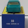 Mint 1962 Matchbox 33B Ford Zephyr 6 in Original Box 6