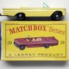 Mint 1957 Matchbox 39-B Pontiac Convertible in Original Box 2
