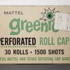 1958 Mattel Greenie Perforated Roll Caps in 1500 Shots Box - Factory Sealed 2
