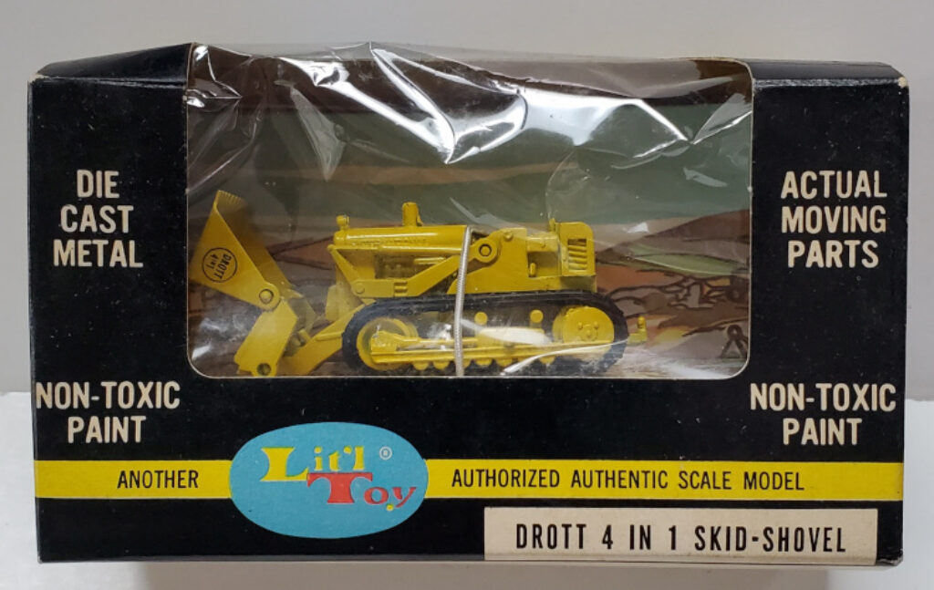 1960's Mercury Toy Lit'l Toy Die Cast Drott 4 In 1 Skid-Shovel: Mint in Box 1