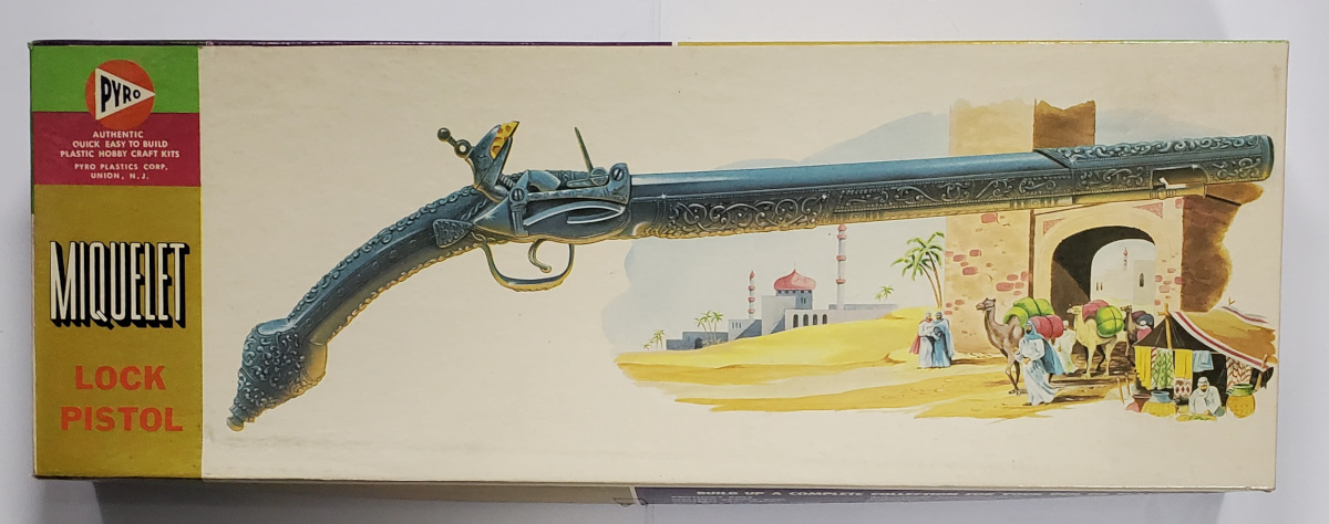 Vintage 1961 Pyro Miquelet Lock Pistol Model Kit in the Original Box 1