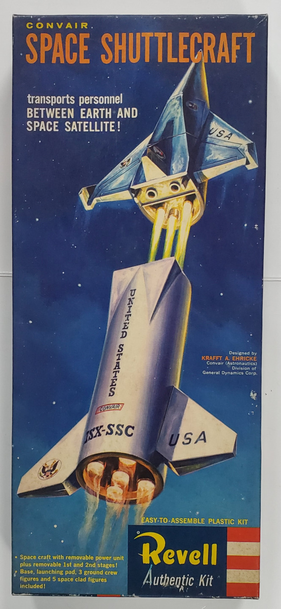 Vintage 1958 Revell Convair Space Shuttlecraft Model Kit in the Box 1