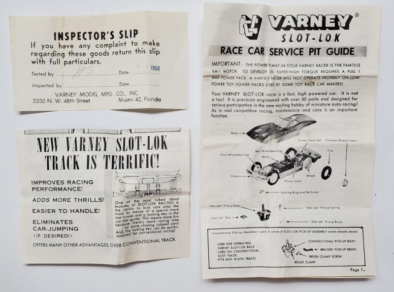 1964 Varney Corvette Stingray Convertible 1:32 Scale Slot Car Mint in Box 8
