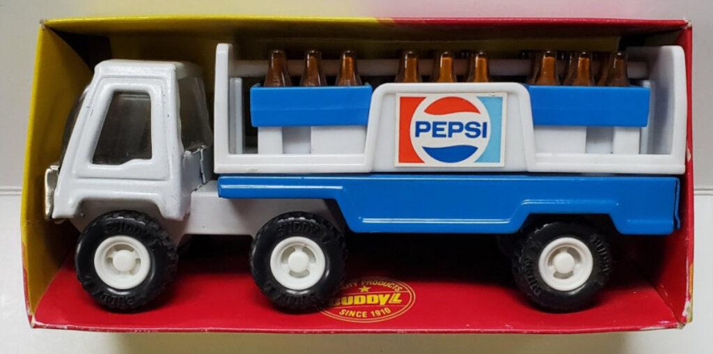 1979 Buddy L Pepsi Cola Trailer Pressed Steel Truck in Box 1