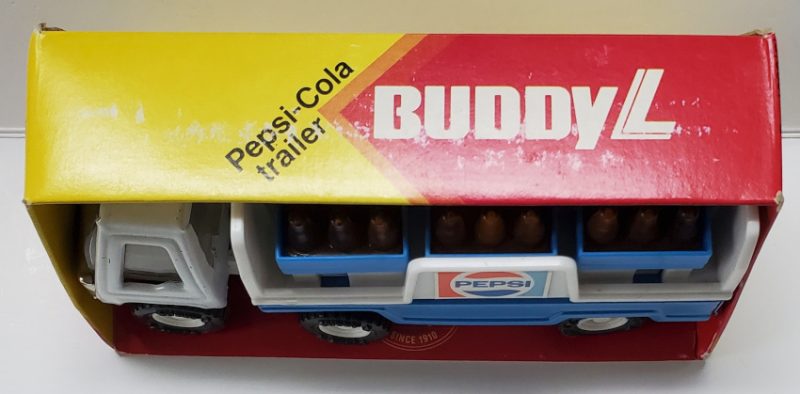 1979 Buddy L Pepsi Cola Trailer Pressed Steel Truck in Box 2