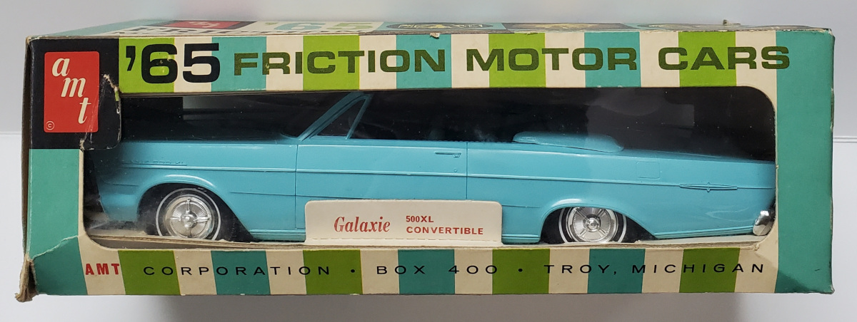 AMT 1965 Friction Motor Ford Galaxie 500XL Convertible Dealer Promo Car: Mint in Box 1