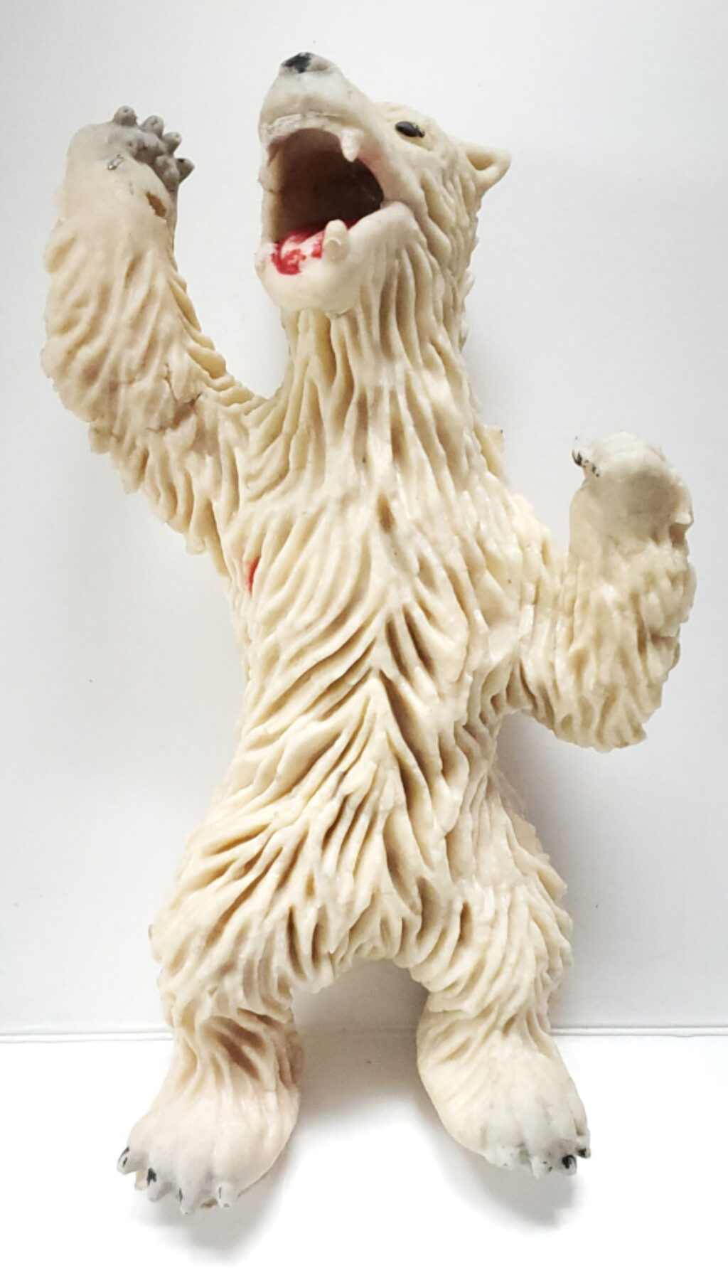 1973 Imperial Toy Polar Bear Rubber Jiggler Figure 1