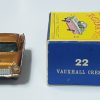 Mint 1963 Matchbox 22B Vauxhall Cresta Copper Bronze with Gray Plastic Wheels in Original Box 5