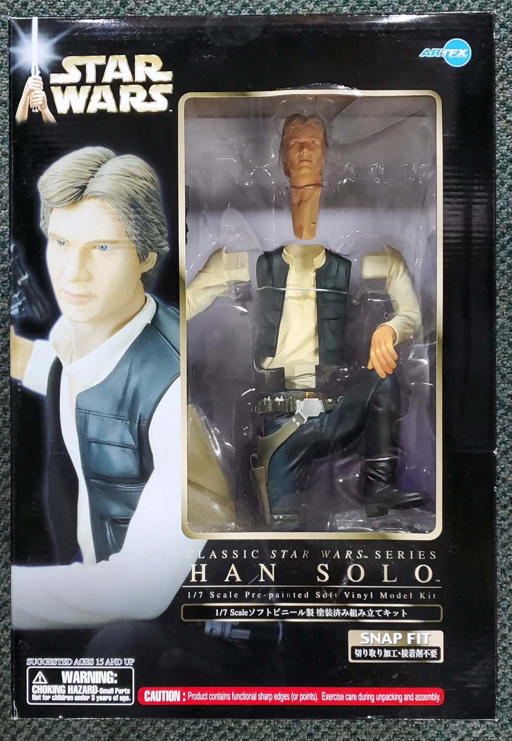 2004 Kotobukiya ArtFX Han Solo 1:7 Scale Soft Vinyl Model Kit in the Box 1