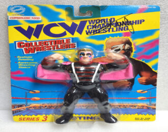 MOC 1994 Cumberland Toys WCW World Championship Wrestling Series 3 Sting Signed Action Figure – Factory Sealed