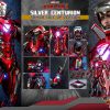 Hot Toys Iron Man 3 Silver Centurion Suit-Up Version Diecast 1:6 Scale Figure 3