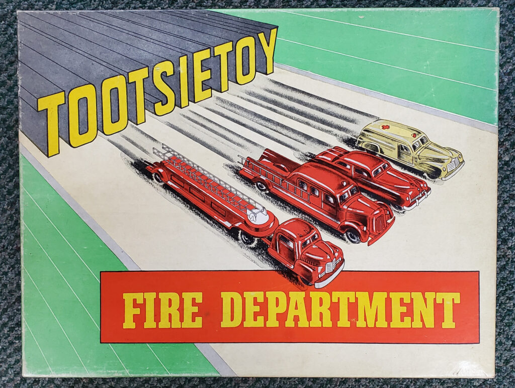 1956 Tootsietoy No. 5211 Fire Department Set in the Original Box 1