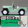 1965 Mini Tonka Pressed Steel No. 30 Green Jeep Dispatcher in the Box 1