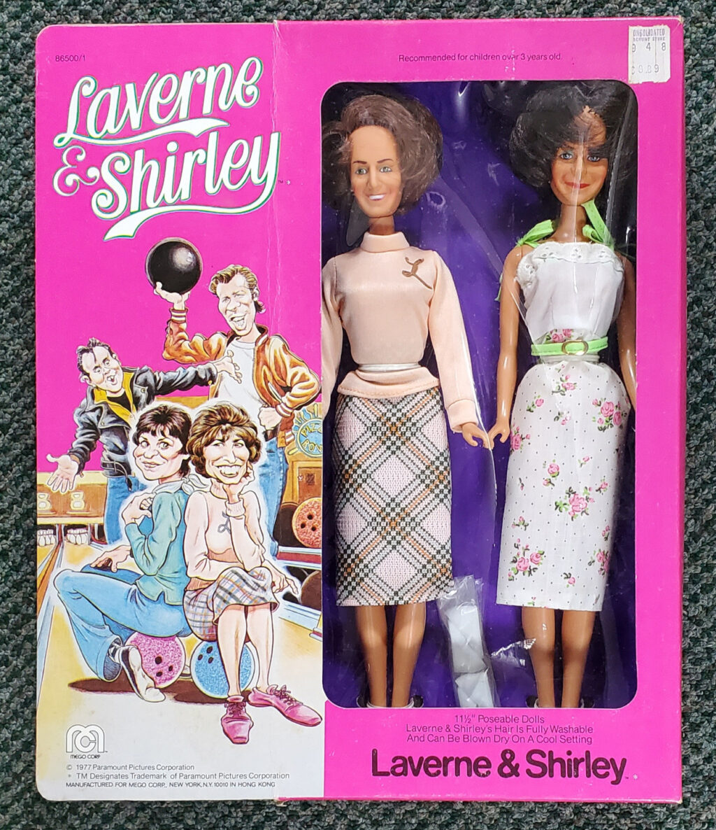 MIB 1977 Mego Laverne & Shirley 12" Dolls: Factory Sealed Box 1