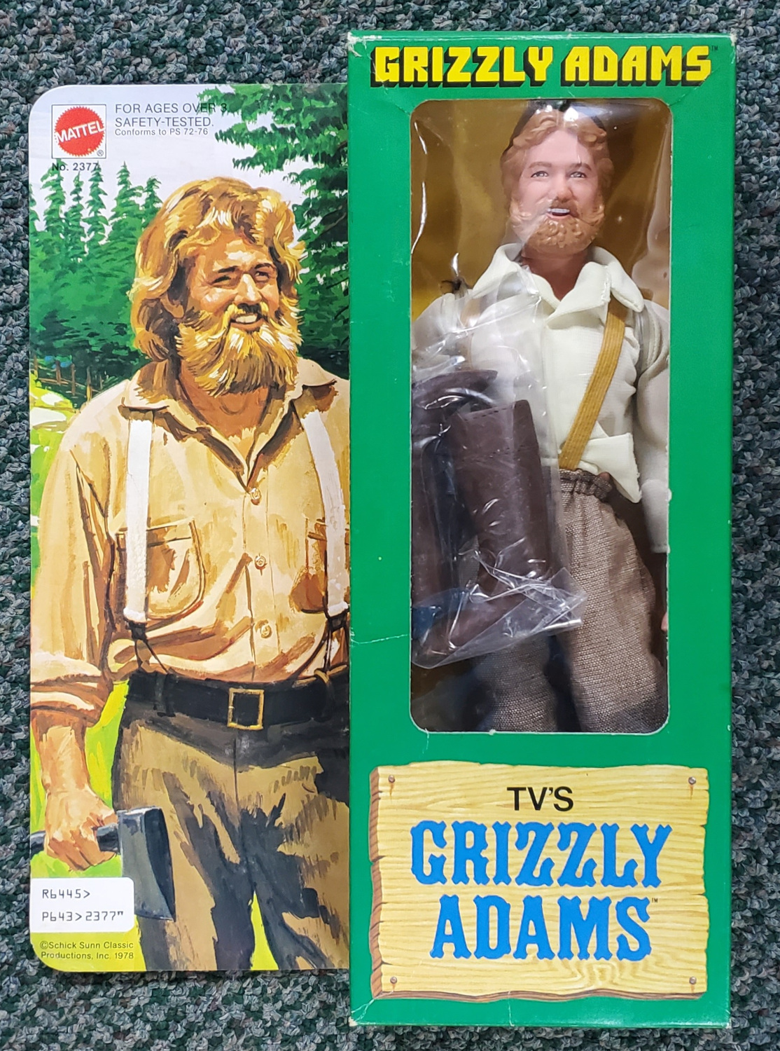 MIB 1978 Mattel Grizzly Adams Action Figure: Factory Sealed 1