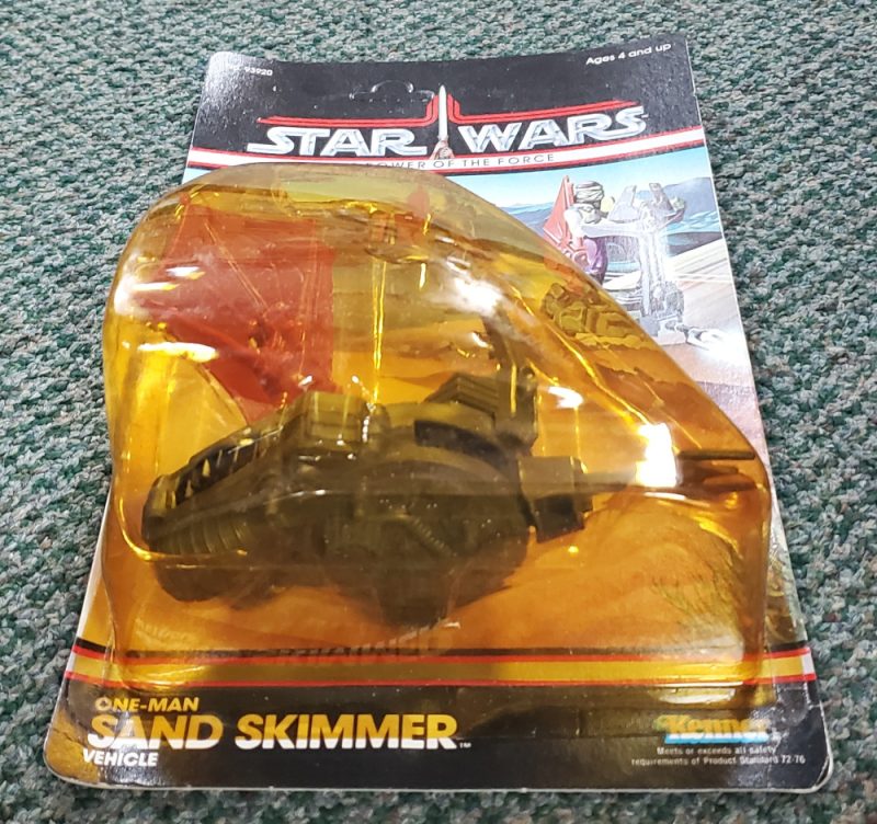 1984 MOC Kenner Star Wars Power of the Force One-Man Sand Skimmer Vehicle - Factory Sealed & Unpunched 3
