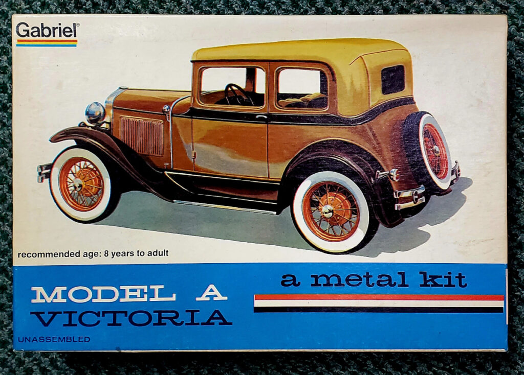 Vintage 1975 Gabriel Ford Model A Victoria 1:20 Scale Metal Model Kit in Box 1