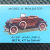 Vintage 1975 Gabriel Ford Model A Victoria 1:20 Scale Metal Model Kit in Box 2