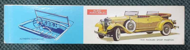 Vintage 1962 Hubley 1930 Packard Dietrich Convertible 1:22 Scale Classic Metal Model Kit in Box 3