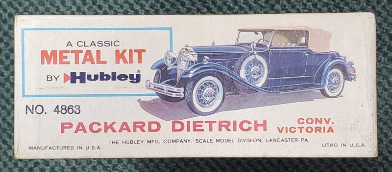 Vintage 1962 Hubley 1930 Packard Dietrich Convertible 1:22 Scale Classic Metal Model Kit in Box 4