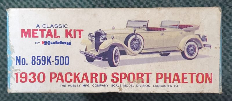 Vintage 1962 Hubley 1930 Packard Sport Phaeton 1:22 Scale Classic Metal Model Kit in Box 4