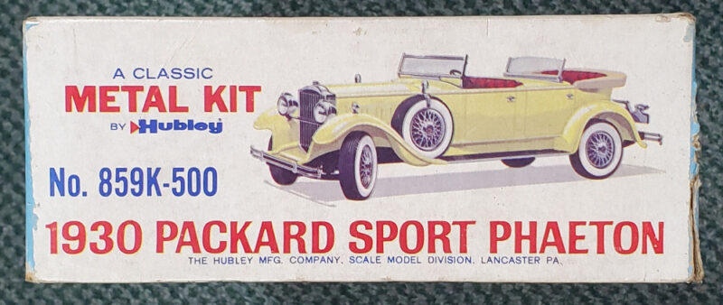 Vintage 1962 Hubley 1930 Packard Sport Phaeton 1:22 Scale Classic Metal Model Kit in Box 5