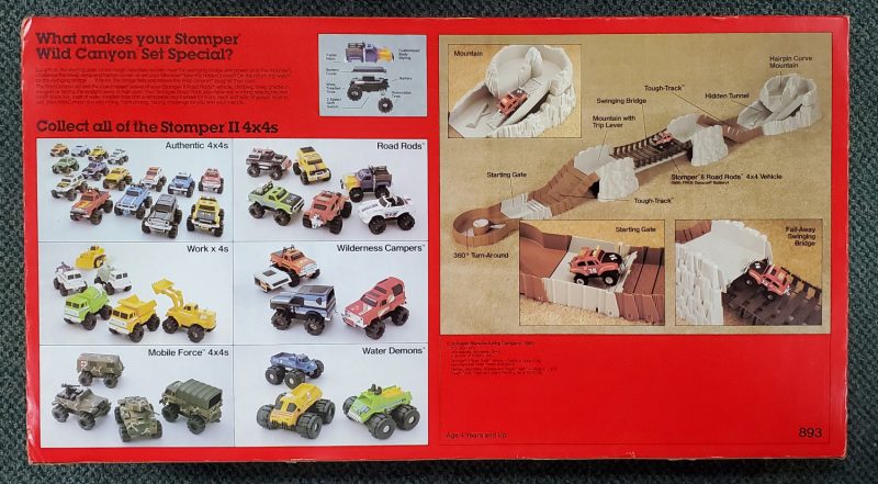 MIB 1983 Stomper 4x4 Wild Canyon Set in Factory Sealed Box 2