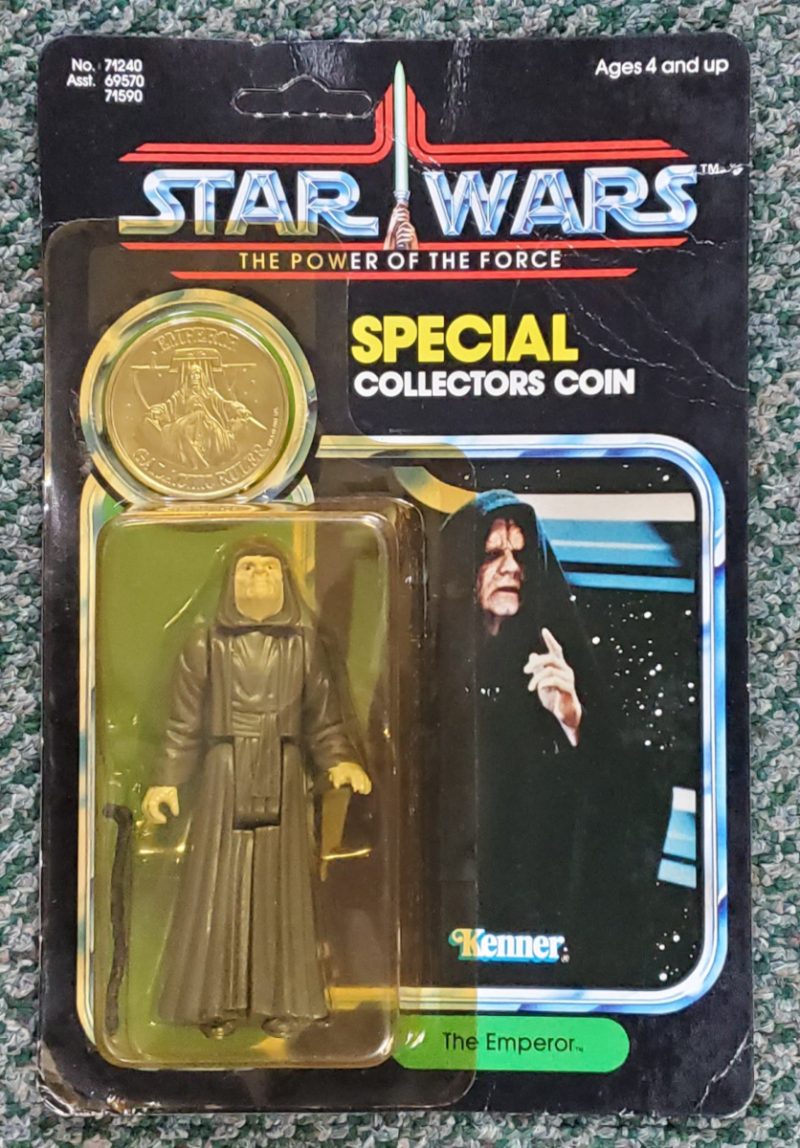 1984 MOC Kenner Star Wars Power of the Force The Emperor on Debut 92 ...