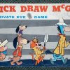 1960 Hanna-Barbera Quick Draw McGraw Private Eye Game by Milton Bradley 1