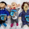 1996 Spumco Three Stooges TV Pals 10" Plush Dolls: Larry, Curly & Mo 1