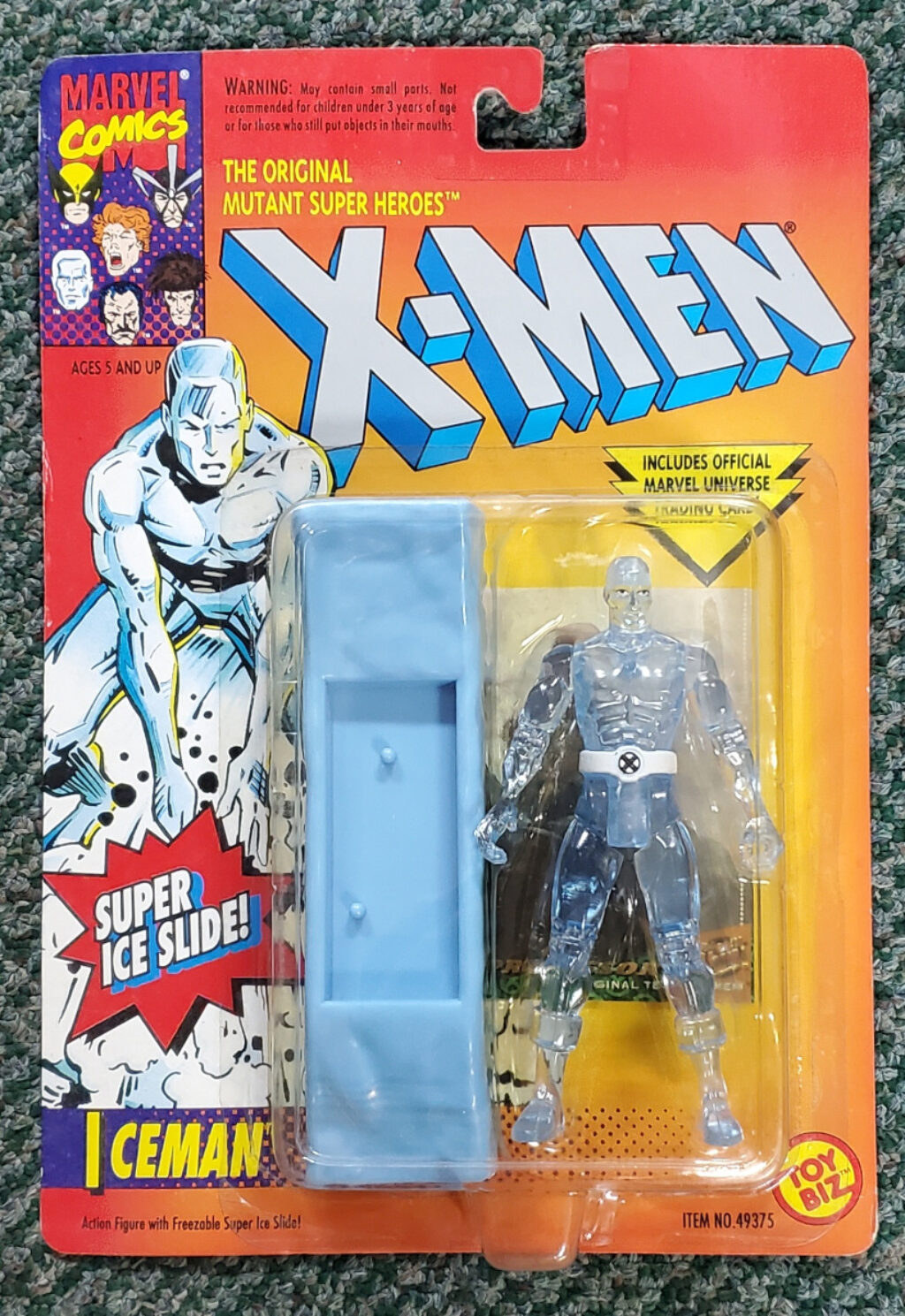 Toy Biz 1993 Uncanny X-Men Iceman Action Figure: Mint on Card 