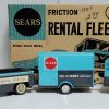 1962 Japan Friction Tin Litho Sears Rental Fleet Truck Set in the Box 1