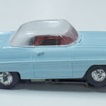 Atlas 1962 Pontiac Grand Prix Slot Car in Light Blue with White Hardtop 3